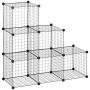 Modułowy stojak na buty Homcom 109x37x109cm., czarny