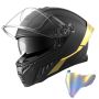 Kask motocyklowy VEVOR V-822, zamknięty, podwójny wizjer, 40 × 28 × 29 cm