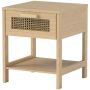 Bedside table Homcom 40x40x48.4cm., light brown