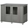 Klatka dla psa PawHut 114x60x82cm, szaro-czarna