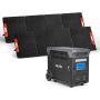 Zasilacz przenośny VEVOR LW3000, 2 panele słoneczne o mocy 200 W każdy, 60,9 × 45,7 × 29,4 cm