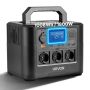 Przenośny power bank VEVOR M9, 1800 W, 1008 Wh, 8 portów, 290 × 220 × 230 mm