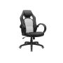 Fotel gamingowy 64x64x117cm, czarno-biały