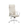 Office chair 64x64x120cm., beige/white