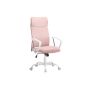 Office chair 64x64x120cm., pink/white