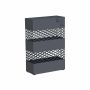 Umbrella stand with 4 hooks 28 x 12 x 41 cm., black