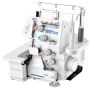 Maszyna do szycia overlock VEVOR 4-434, 3 i 4-nitkowa, biała, 260 × 270 × 270 mm