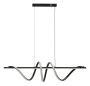 Lampa wisząca LED SPIRAL, regulowana wysokość, czarno-biała, 101 × 30 × 25 cm