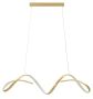 Lampa wisząca LED UTER, czarno-biała, 80 × 120 × 20 cm