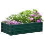 Podwyższona grządka Outsunny 120x60x30,5cm, kolor zielono-srebrny