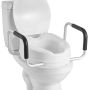 Podwyższona deska sedesowa VEVOR SC7060D-4A z podłokietnikami, 51,8 × 41 × 25,5 cm