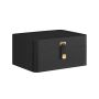 SONGMICS 2-tier jewelry box with mirror, black, 22 × 11 × 17.6 cm