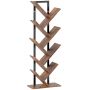 Freestanding bookshelf, 9 shelves, 50 × 136 × 24 cm
