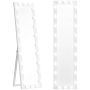 Wolnostojące lustro pełnowymiarowe z 24 diodami LED, 40 × 4 × 150 cm