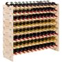 Stojący stojak na wino VEVOR ZD-25JIUJIA01, 8 poziomów, 96 butelek, 113 × 29 × 96,2 cm