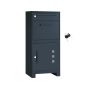 SONGMICS Mailbox, XXL with Parcel Compartment, Gray, 34 × 106 × 48 cm