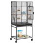 Bird cage VEVOR 843, flat top, 62.5 × 137 × 42.5 cm