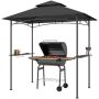 Altana grillowa Outsunny 240x150x258cm, ciemnoszara/czarna