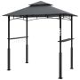 Altana grillowa Outsunny 243x148x248cm, ciemnoszara/czarna