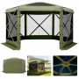 Namiot-altana VEVOR FY12X12Military Green-6, 6 ścian, zielony, 3,6 × 3,6 × 2,2 m