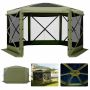 Altana VEVOR FY10X10Military Green-6, dla 6–8 osób, 6 ścian bocznych, zielona, ​​3 × 3 × 2,2 m