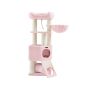 Cat scratching post 66x75x141cm., black/pink
