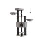 Cat scratching post 72x126x160cm., black/gray
