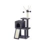 Cat scratching post 118 cm high with toys