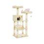 Scratching post with hammock 143 cm., beige