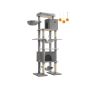 Cat scratching post 78x48x201cm., gray/beige