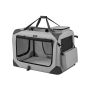 Torba transportowa dla psa 81x58x58cm, szaro-czarna