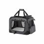 Torba transportowa dla psa 50x35x35cm, ciemnoszara/czarna