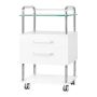 Pedicure stand ACTIVESHOP, 2 drawers, White