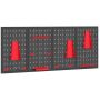 System paneli perforowanych na narzędzia, 38 elementów, 60 × 160 × 2 cm