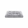 Fluffy dog ​​bed 95 x 60 cm, gray