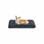 Fluffy dog ​​bed 95 x 60 cm, dark gray