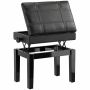 Piano chair Homcom 63x35x56cm., black
