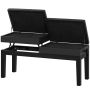 Piano bench, 2 seats, 105 × 48–58 × 37 cm