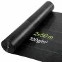 Bariera chwastobójcza VEVOR, 100 g/m², czarna, 2 × 50 m