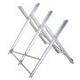 Saw stand, Foldable, Silver, 83 × 79 × 83 cm
