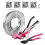 Steel strapping kit VEVOR CL-BXG120, 400 buckles