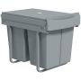 Under-cabinet waste bin, 2 × 20 l, 40 l, 52 × 33.5 × 41 cm