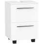 Szafka pod umywalkę Homcom 41,5x35,5x59cm., biała