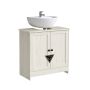 SONGMICS HOME BBC222WJ01 Szafka pod umywalkę, regulowana półka, 60 × 61,2 × 30 cm