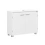 VASAGLE BBK515W01 washbasin cabinet, 2 shelves, 30 × 80 × 60 cm