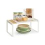 Półki na przyprawy SONGMICS HOME KCS052W01, 2 szt., beżowo-biały