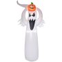 Inflatable Halloween decoration Aosom 844-235V90, With LED, White/orange, 80 × 180 × 40 cm