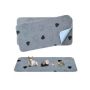 Set of 2 dog mats 122x61cm, gray