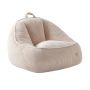 Puf Mark Adler Comfy 4.0 z oparciem, beżowy, 23 × 43 × 43 cm