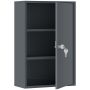 Lockable wall-mounted medicine cabinet, 3 shelves, 40 × 60 × 18 cm
